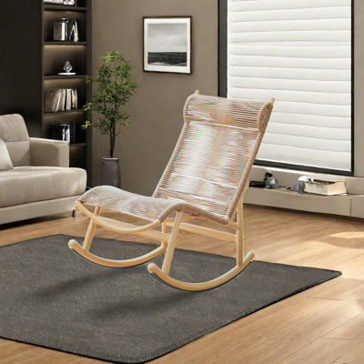 Chaise berçante en rotin Balcon Home