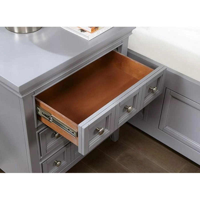 Table de chevet 3 boutons