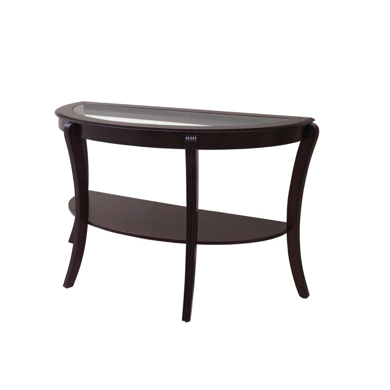 Bloxom 51.63'' Glass Top Console Table