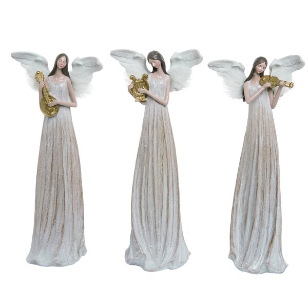 Three Piece Christmas Harmony Angel Set