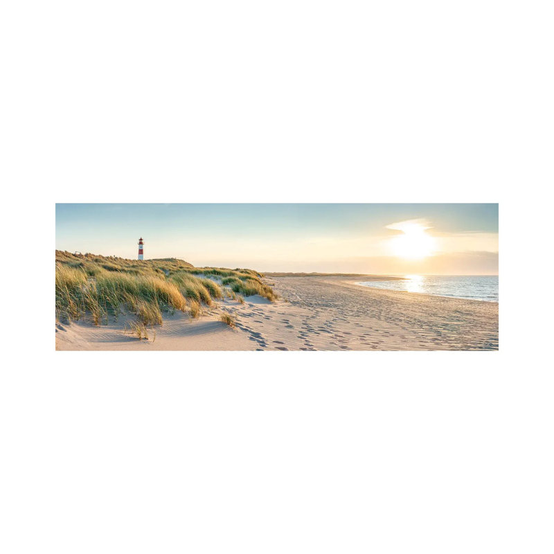 Sunset Panorama At The Dune Beach, Sylt, Schleswig-Holstein, Germany by Jan Becke - Wrapped Canvas Panoramic Gallery-Wrapped Canvas Giclée