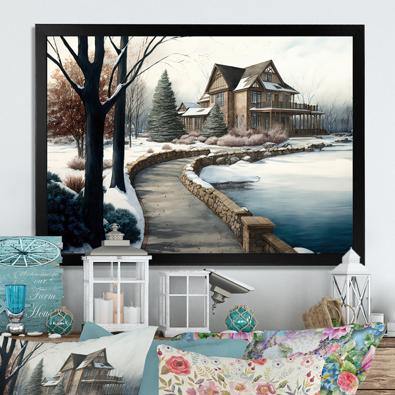 - Art mural toile / campagne