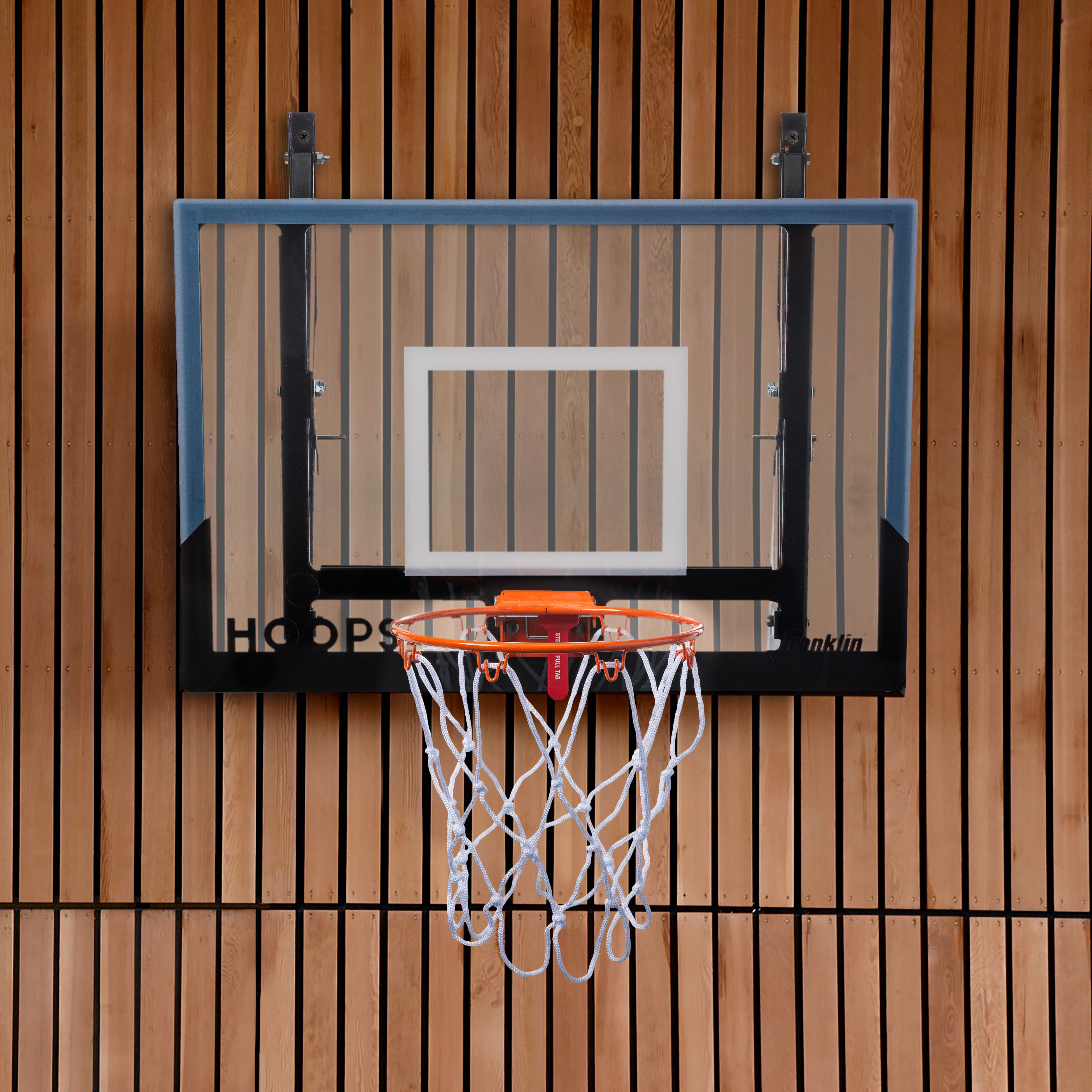 Soozier Wall Mounted Basketball Hoop, Mini Hoop with 45'' x 29