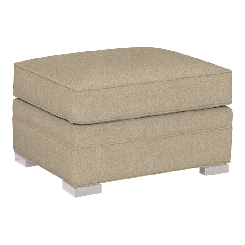 Davidson 28" Ottoman, Dove Gray, Nomad Sand