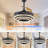 Orren Ellis 42" Modern Ceiling Fan with Lights and Remote, Quiet and Reversible DC Motor Chandelier Ceiling Fans-322900308