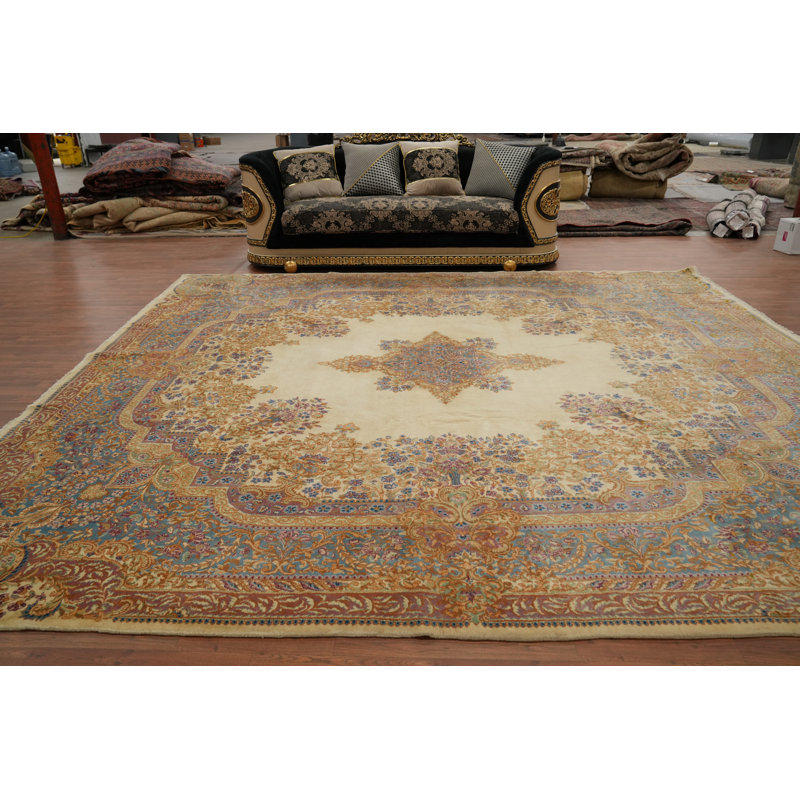 Tapis oriental à teinture végétale 12 x 12