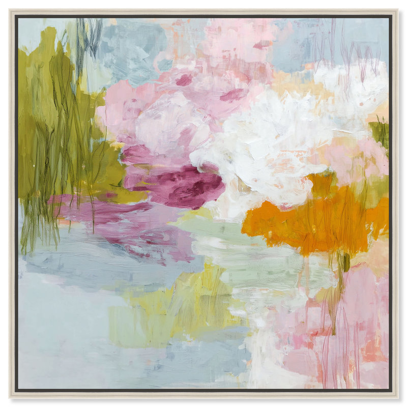 «Fresh Foliage», reproduction d'art sur toile encadrée par Art Remedy, cadre argenté, 12 x 12, H 13 po x l 13 po