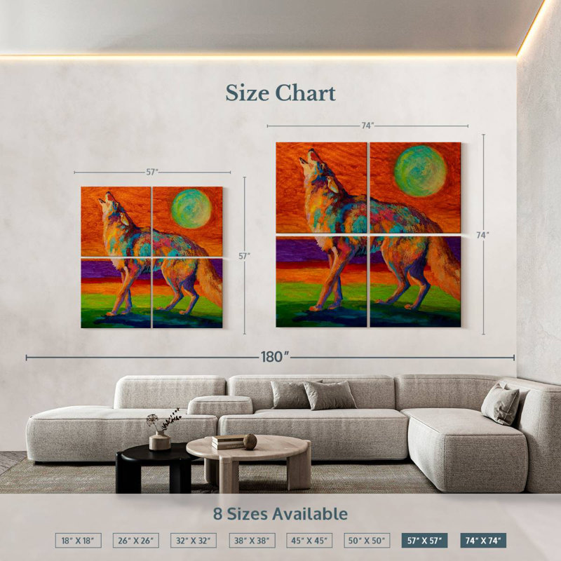 Brampt Howl, 74'' H x 74'' W
