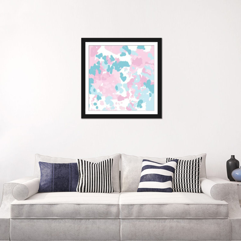 « danni », reproduction d’art sur toile, H 24 po x l 24 po x P 1 po, Papier d'art encadré noir, Blanc