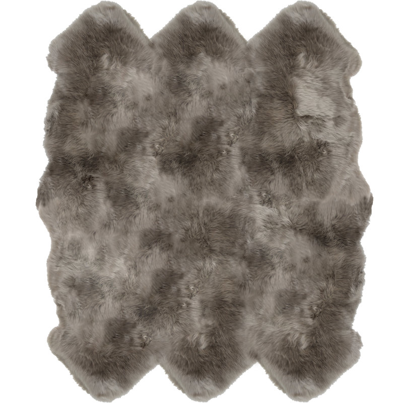 Chanden Hand Tufted Sheepskin Indoor Rug, Sexto 6' x 6'