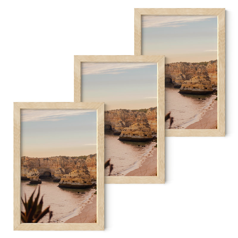 Cadre photo en bois, 4 po x 6 po, Beige