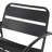Backyard & Patio Essential: Chair In Matte Black Iron, 24.9"D X 26.65"W, 13.53 Lb Iron For Relaxing Patio, 26.65 In. Width,