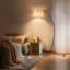Lampe sur pied arquée 68,5 po avec télécommande et ampoule incluse-1762482256