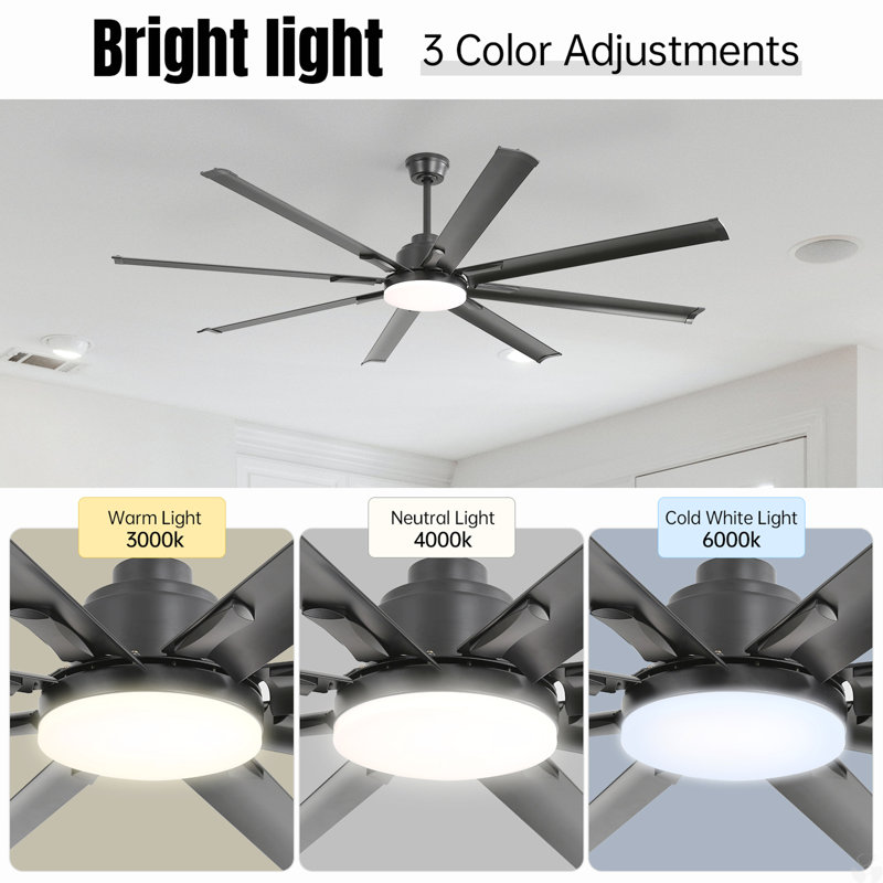 Ceiling Fans With Smart Remote Control 6 Wind Speed DC Motor