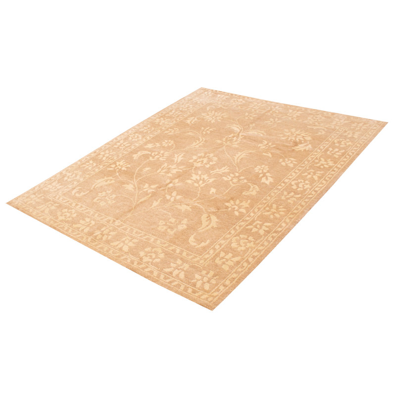Tapis unique en laine noué à la main 8 pi 1 po x 11 pi 1 po nouvel âge Parocela