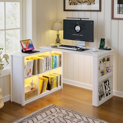L-Shaped MDF Computer Desk