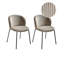 Set of 2 Dining Chairs MILES Corduroy-110715457