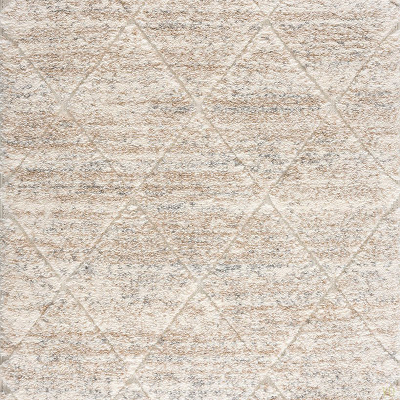 Tapis à motif de treillis Talas, Rectangle 7 pi 11 po x 10 pi