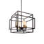 Lustre carré de style lanterne à 4 lumières tanto