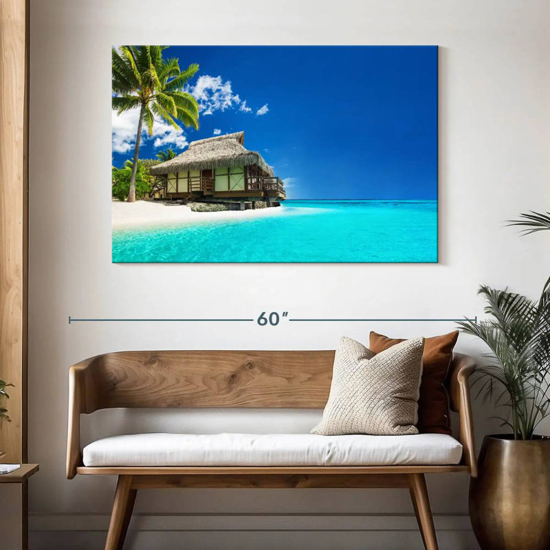 Tahard tropical de Tahiti, H 32 po x l 48 po