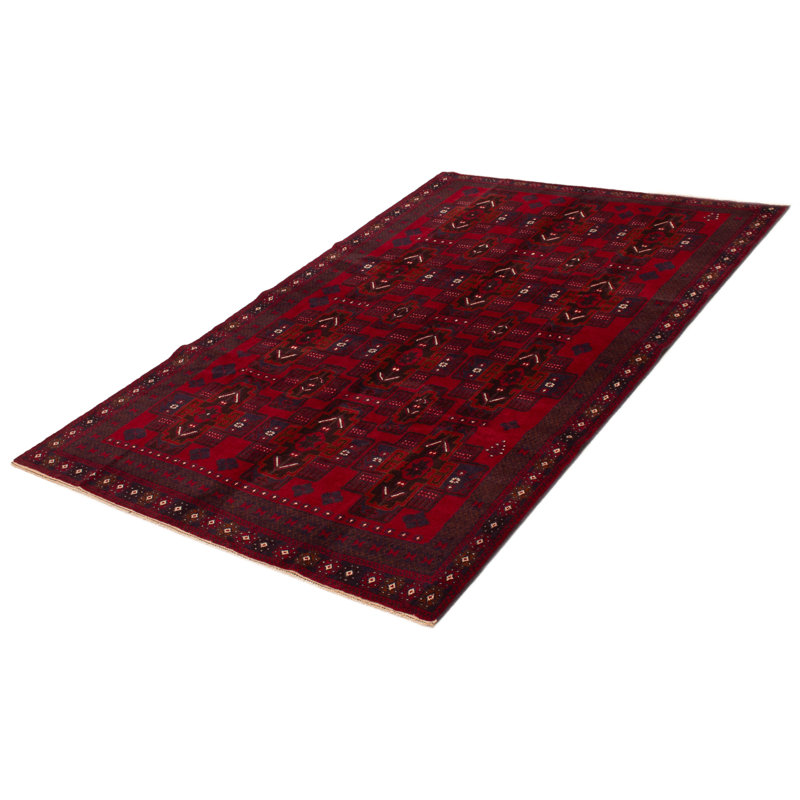 Tapis rouge Teimani 6 pi 1 po x 9 pi 4 po