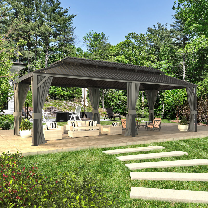 12X24 Ft Hardtop Gazebo