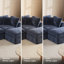 Canapé modulaire 7 places avec repose-pieds Boneless-52547652
