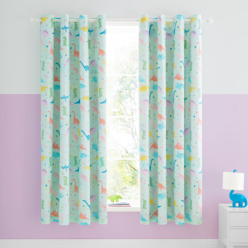 Dinosaur Friends Reversible Curtains