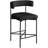 Hisayo Upholstered Counter Stool with Metal Frame-88514415