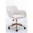 Versatile Adjustable Office Chair With Metal Legs And Universal Wheels For Enhanced Comfort And Mobility