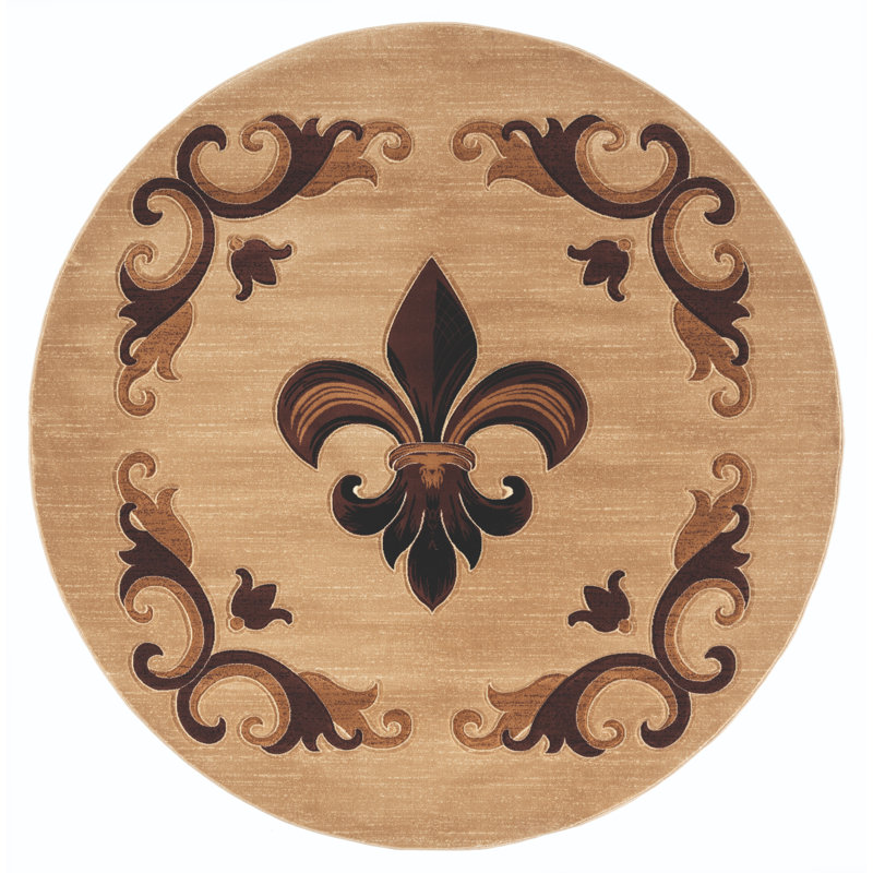 Rische Indoor Rug, Round 7'10"