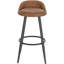 Ackeron Upholstered Counter Stool with Metal Frame-308496241