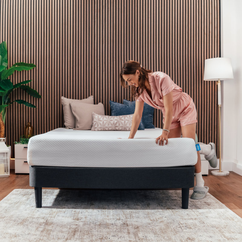 Twin 10-Inch White Memory Foam Mattress with Cooling Gel