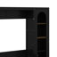 Grand lit plateforme escamotable avec tablette, armoires latérales, tiroirs et DEL-2072908441