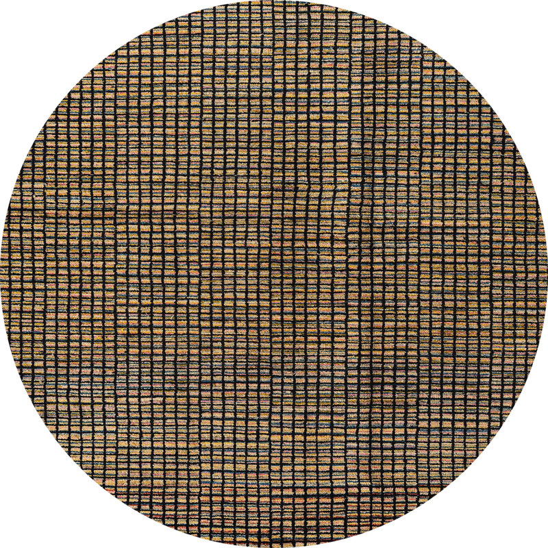 Abstract Indoor Rug, Round 6'