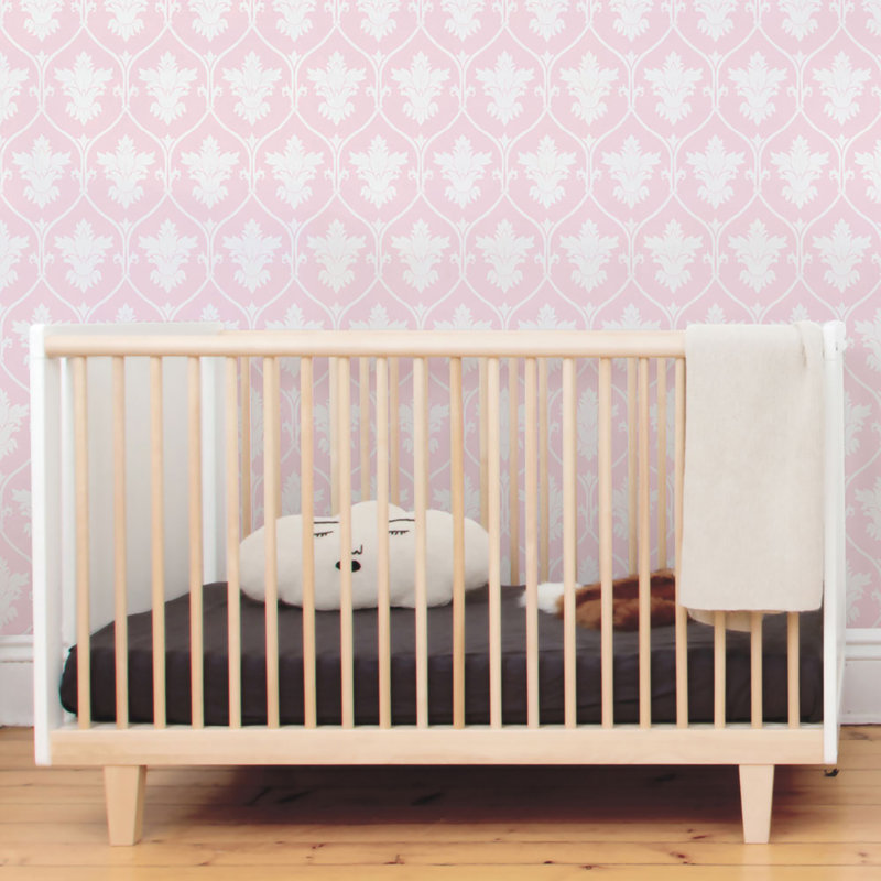 Rouleau de papier peint auto-adhésif à peindre L 9 pi x l 24 po Damask