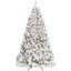 Arbre de Noël enneigé 5 pi avec 300 lumières UL et 27 pommes de pin naturelles - pointes en PVC enneigées, 600 pointes, structure à charnières, support en métal stable, installation facile-2069413906
