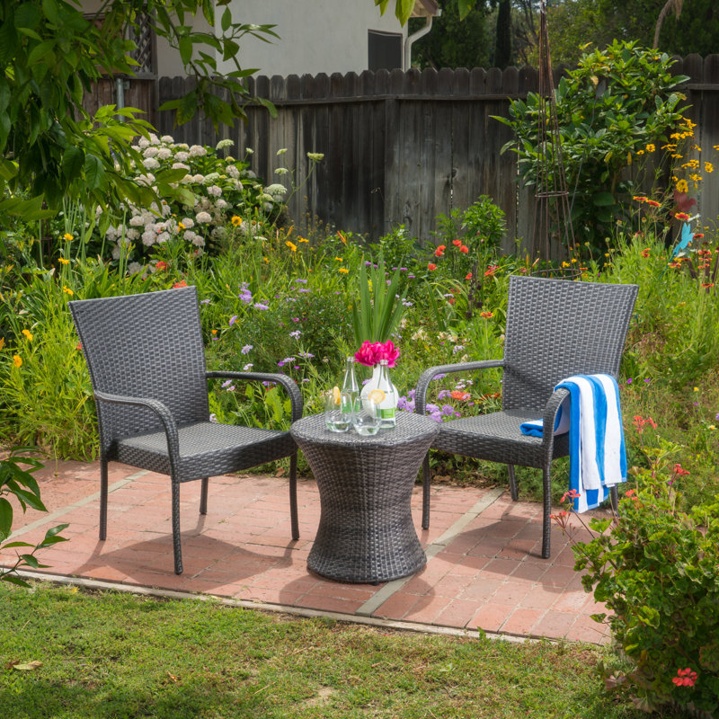 Preston 2 - Person Patio Conversation Set, Gray