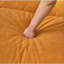 Canapés modulaires | Chenille moderne en forme de L de 110 po, bois massif, pour le bureau de la chambre à coucher du salon | Orange | Mousse