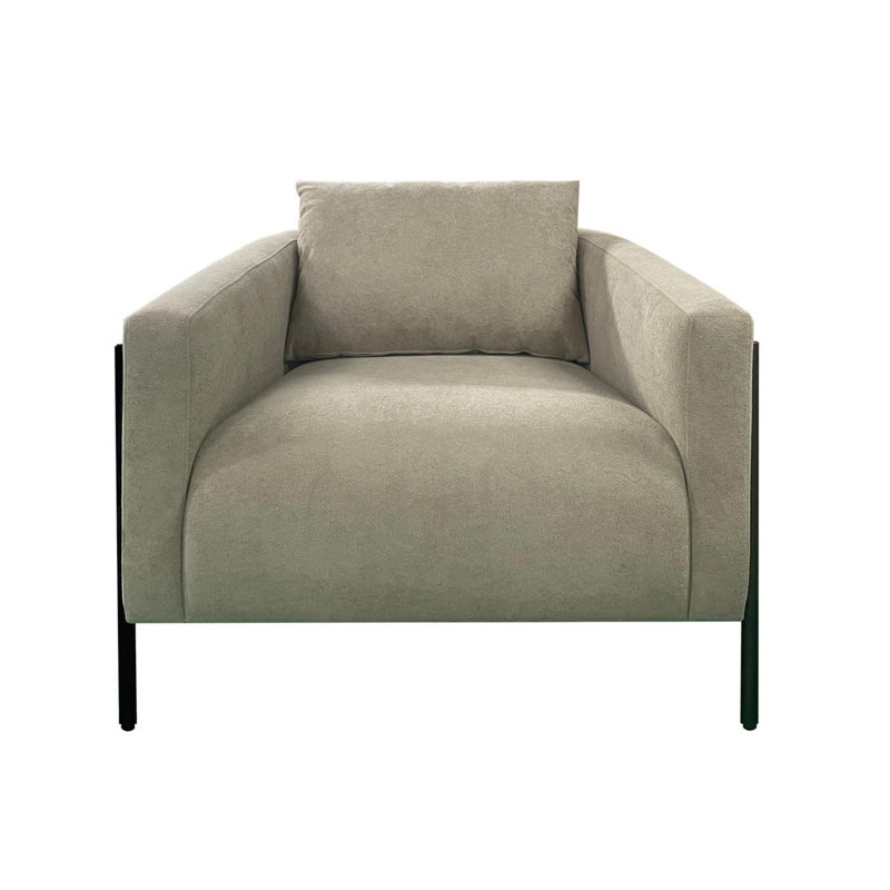 Chaise d'appoint avec extérieur en corde