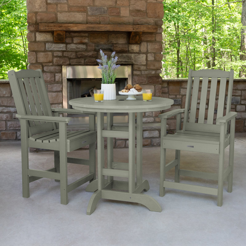 Arbnora 2-Person 36" Round, Counter-Height Dining Set, Eucalyptus
