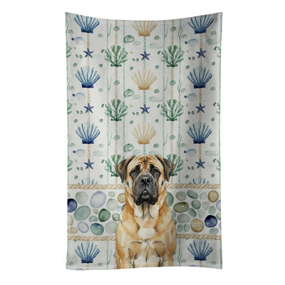 Fawn Mastiff Coastal Sea Glass Kitchen Towel