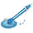 Blue Automatic Swimming Pool Cleaner With 10 Durable Hoses & Regulator Valve, Efficient Dirt & Leaf Removal, For Above-ground Pools Up To 16'×34'