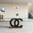 Rectangular Glass Top with Stainless Steel Base Dining Table-94190927