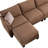Amold 122.8 '' Large Sectional Couch,L-Shaped Modular Sectional Sofa Corner Couch,Living Room Cloud Couch With Ottoman Storage And USB-1430165335