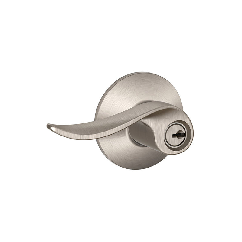 Sacramento Keyed Door Lever, Yes, Keyed Alike, Satin Nickel
