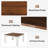 39.4‘’  Farmhouse Square Dining Table For 4