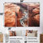 Vue aérienne de la vallée de la montagne - ensemble de reproduction d'art mural Canyon-2135327803-2135327783