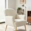Fauteuil d'appoint en velours, chaises de salon rembourrées modernes-1847608683