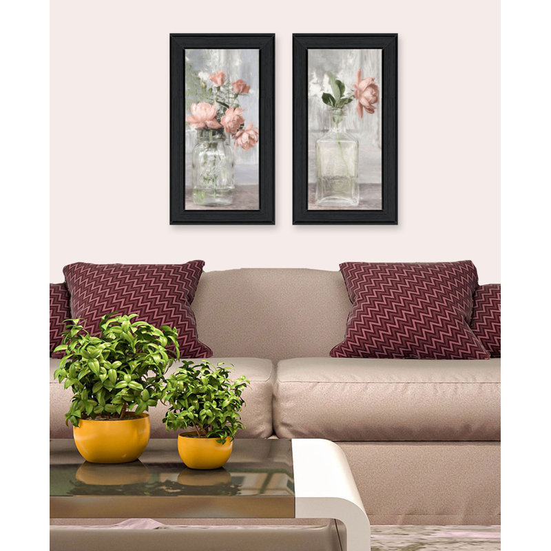«Cottage Peach Rose», art mural Lark Manor